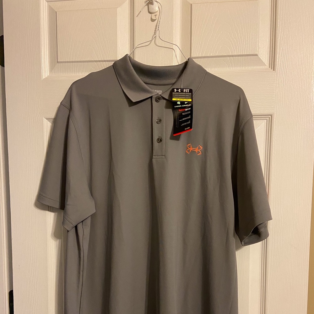 Gray Under Armour Shirt with SEC Logo